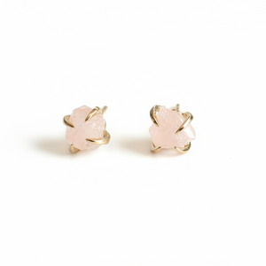 Pink Quartz Earrings - Royce and Oak - Painted Door on Main
