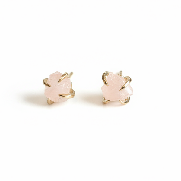 Pink Quartz Earrings - Royce and Oak - Painted Door on Main