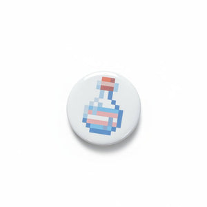Pixel Pride Potion Bottle Pin-Back Buttons - Painted Door on Main