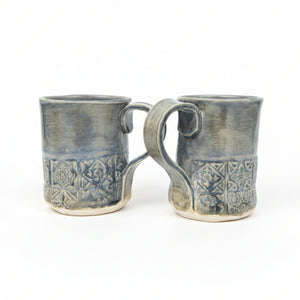Rustic Pottery Mugs - Jasmin Alstad - Painted Door on Main
