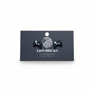 Premium Stud Earrings - Lion Bricks - Painted Door on Main