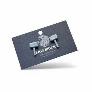 Premium Stud Earrings - Lion Bricks - Painted Door on Main