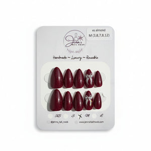 Press On Nails (Almond) - Jenn's Nail Nook - Painted Door on Main