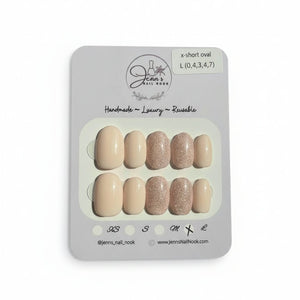 Press On Nails (Oval) - Jenn's Nail Nook - Painted Door on Main