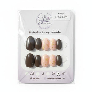 Press On Nails (Oval) - Jenn's Nail Nook - Painted Door on Main