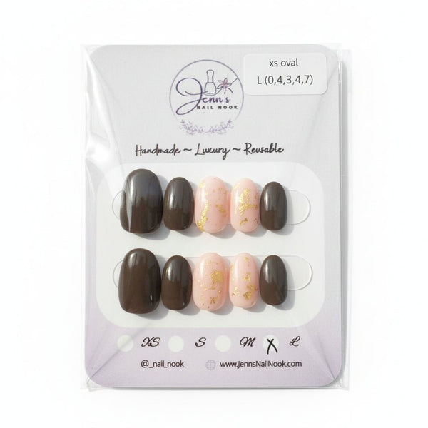 Press On Nails (Oval) - Jenn's Nail Nook - Painted Door on Main