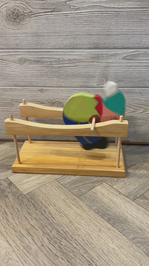 elf spinner toy larry collicutt painted door on main