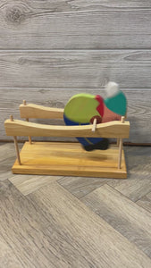 elf spinner toy larry collicutt painted door on main