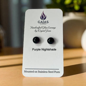 Glass Stud Earrings - Painted Door on Main