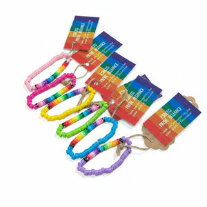 Rainbow and Solid Bracelet Beaumont Queer Youth - Painted Door on Main