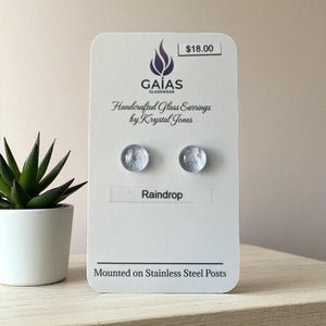 Glass Stud Earrings - Painted Door on Main