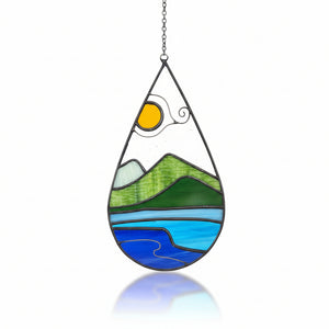 Raindrop Mountains with Sun