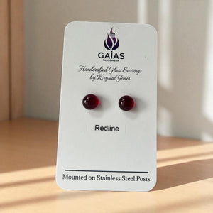 Glass Stud Earrings - Painted Door on Main