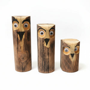 Whimsical Wood Owls - Bob Shave Woodcrafts - Painted Door on Main