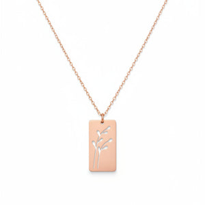 Rose Gold Flower Cutout Necklace - Gracie Rose Designs - Painted Door on Main