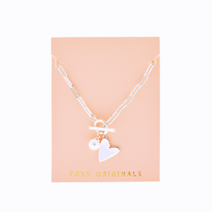 Rosie Heart Necklace - Foxy Originals - Painted Door on Main