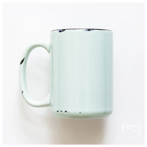 Rustic Ceramic Mugs - Painted Door on Main