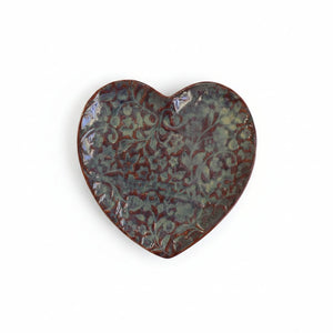 Rustic Heart Pottery Plates 7x7" - Painted Door on Main