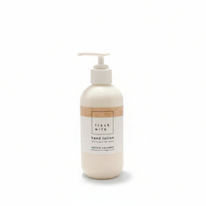 Salted Caramel Hand Lotion - The Fresh Wife Soap Company - Painted Door on Main