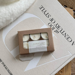 Sea Salt + Sage Tealight Box - Painted Door on Main