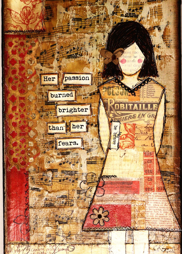 She Art Cards - Fearless hART - Painted Door on Main
