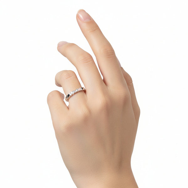 Silver Twisted Stack Ring - Peaks to Prairies Handmade - Painted Door on Main