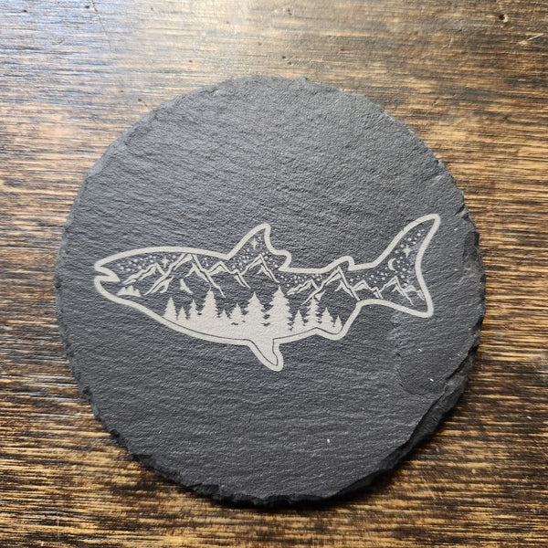 Slate Animal Coasters - KWoodCarve - Painted Door on Main