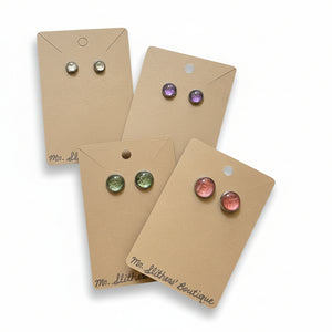 Snakeskin Stud Earrings - Mr Slithers' Boutique - Painted Door on Main