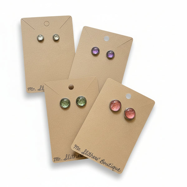 Snakeskin Stud Earrings - Mr Slithers' Boutique - Painted Door on Main