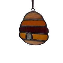 Stained Glass Beehive - Tevlan Glass - Painted Door on Main