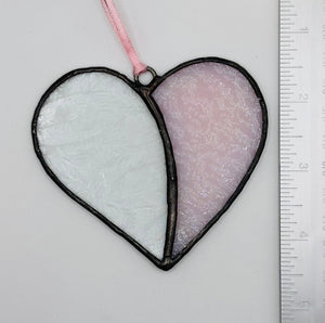 Stained Glass Heart Ornaments - Painted Door on Main