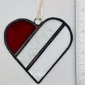 Stained Glass Heart Ornaments - Painted Door on Main