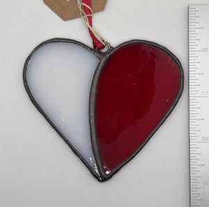 Stained Glass Heart Ornaments - Painted Door on Main