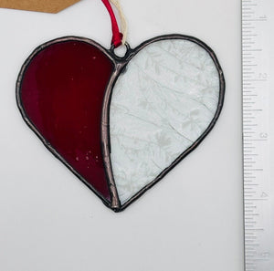 Stained Glass Heart Ornaments - Painted Door on Main