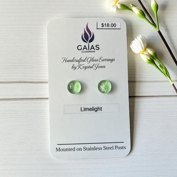 Stud Earrings - Gaia's Glasswear - Painted Door on Main