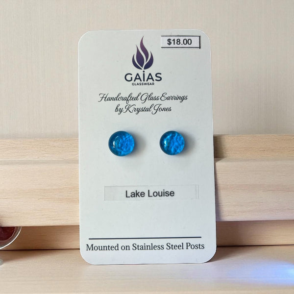 Stud Earrings - Gaia's Glasswear - Painted Door on Main