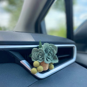 Succulent Car Vent Clip Diffuser - ForgetBKnot - Painted Door on Main
