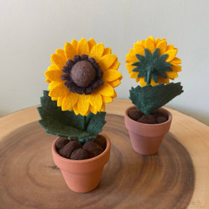 Sunflower Felt Forever Flower - ForgetBKnot - Painted Door on Main