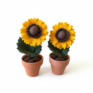 Sunflower Felt Forever Flower - ForgetBKnot - Painted Door on Main