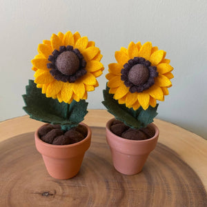 Sunflower Felt Forever Flower - ForgetBKnot - Painted Door on Main