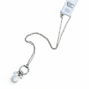 Swarovski Crystal & Freshwater Pearl Necklace - Gracie Rose Designs - Painted Door on Main