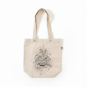 Tea Cup Organic Cotton Tote Bag - Painted Door on Main