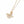 Textured Brass Bee Charm Necklace - Painted Door on Main