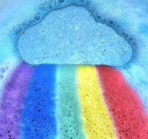 The Cloud Bubble Bomb - Happy Hippo Bath - Painted Door on Main