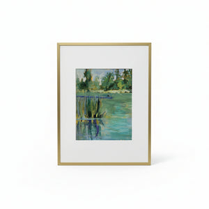 'The Greens of Hasse Lake' Original Art - Betty Schriver Art - Painted Door on Main