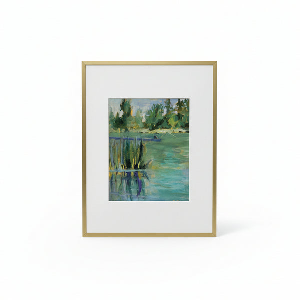 'The Greens of Hasse Lake' Original Art - Betty Schriver Art - Painted Door on Main