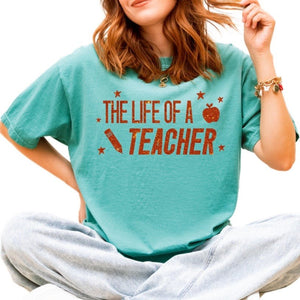 'The Life Of A Teacher' T-shirt - Painted Door on Main