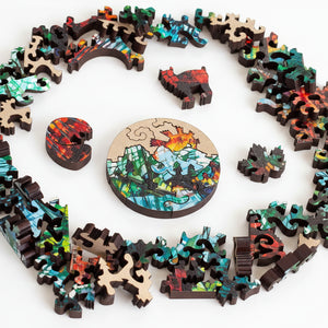 'This Is It' Wood Puzzle - StumpCraft - Painted Door on Main