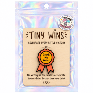 Tiny Wins Acrylic Ribbon Pins - Painted Door on Main