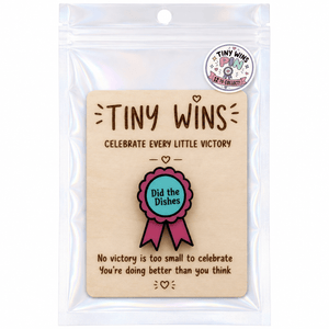 Tiny Wins Acrylic Ribbon Pins - Painted Door on Main
